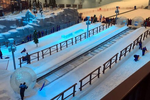 Zorb lift in Ski Egypt