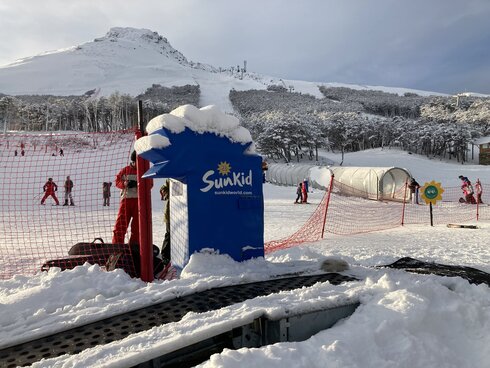 Sunkid Moving Carpet at the southernmost ski resort in the world