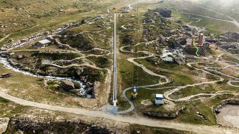 Trail bikers have been riding uphill on the Moving Carpet for five seasons