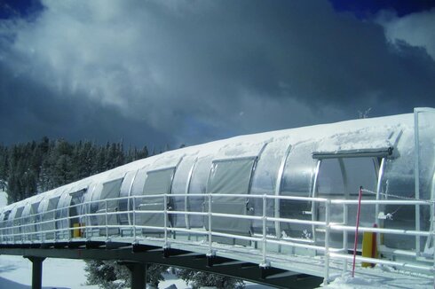 Already two ski resorts in the USA lift the Sunkid Moving Carpet on supports!